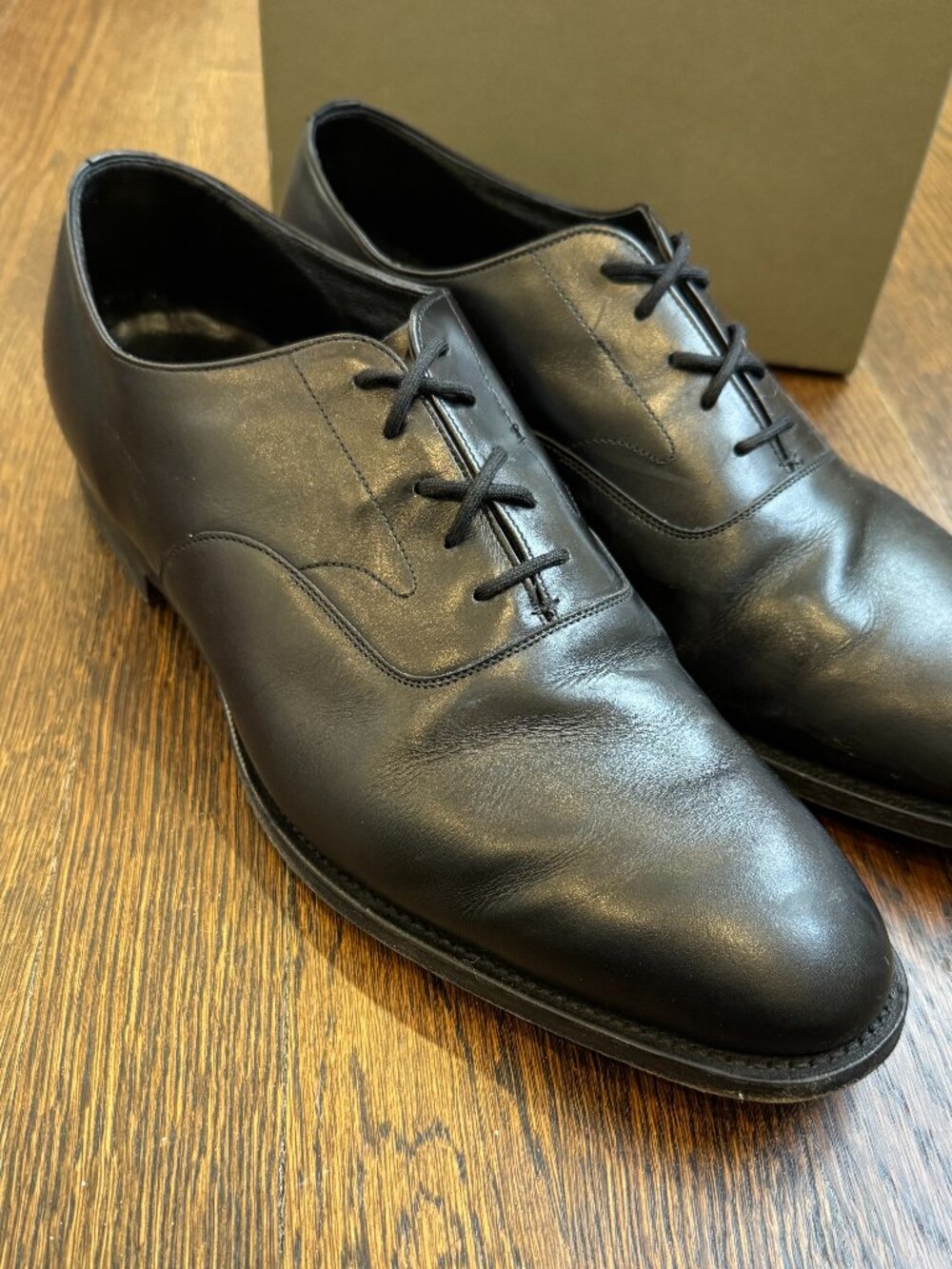 Peal & Co. Men's Black lace up mens dress shoes Sz. 12